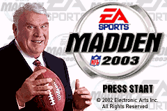 NFL橄榄球2003 Madden NFL 2003(Electronic Arts)