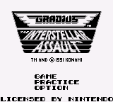 Gradius - The Interstellar Assault