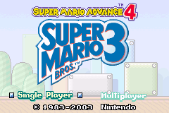 超级马里奥4 Super Mario Advance 4 - Super Mario Bros. 3