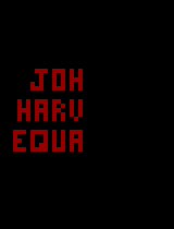 John K Harvey's Equalizer (PD)