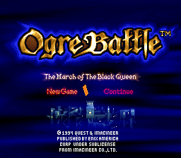 Ogre Battle - The March of the Black Queen