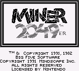 Miner 2049er Starring Bounty Bob