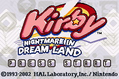 星之卡比-可怕的梦境 Kirby - Nightmare in Dream Land