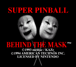 Super Pinball - Behind the Mask