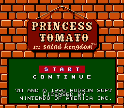 Princess Tomato in the Salad Kingdom (Virtual Console)