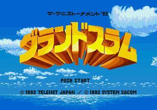 GrandSlam - The Tennis Tournament '92
