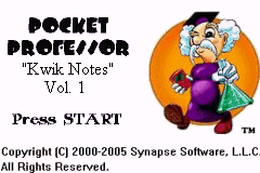 口袋教授 - 克威克笔记 Vol. 1 Pocket Professor(Synapse Software)