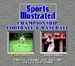 Sports Illustrated Championship Football & Baseball