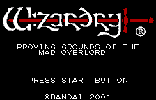 Wizardry Scenario 1 - Proving Grounds of the Mad Overlord
