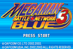 洛克人战斗网络EXE 3-蓝版 Megaman Battle Network 3 Blue
