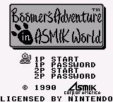 Boomer's Adventure in ASMIK World