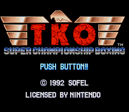 TKO Super Championship Boxing (August, 1992)