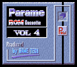Parame ROM Cassette Vol. 4