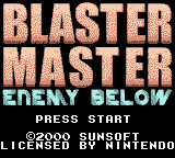 Blaster Master - Enemy Below (SGB Enhanced)