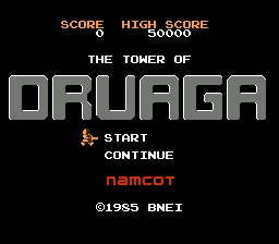 Druaga no Tou (Namcot Collection, Namco Museum Archives Vol 1)
