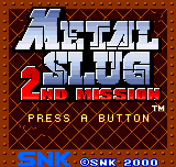 Metal Slug - 2nd Mission (En,Ja)