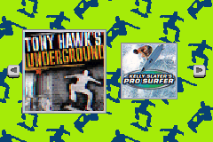 游戏2合1-托尼霍克地下滑板+凯利&middot;史雷特职业冲浪 2 Games in 1 - Tony Hawk's Underground + Kelly Slater's Pro Surfer(UE)