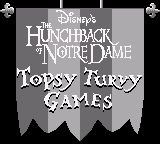 Hunchback of Notre Dame, The - 5 Foolishly Fun Topsy Turvy Games (SGB Enhanced)