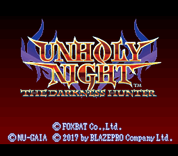 Unholy Night - The Darkness Hunter