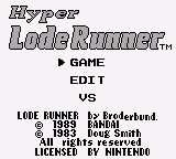 Hyper Lode Runner (En) (Possible Proto)